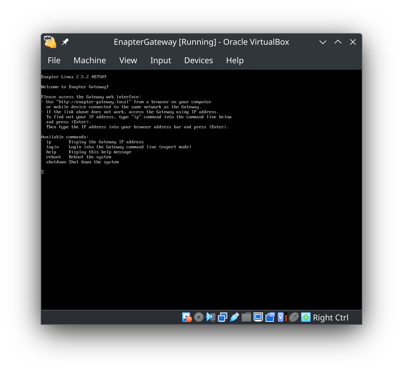 Enapter Gateway Running